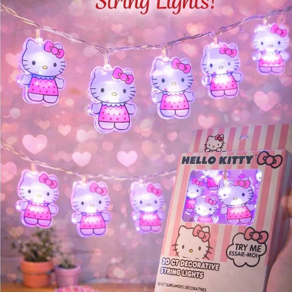 Hello Kitty Pink and White Party Lights